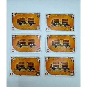 Days of Wonder Ticket to Ride Replacement Game Cards 6ct Orange Train Locomotive